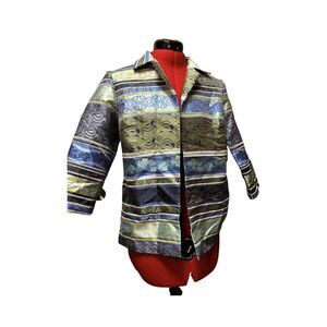 Blazer Size 10 women's‎ suit blue green R&K Originals Medium ARG-B